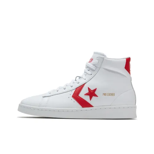 Конверс Cons Pro Leather Slip-Resistant Abrasion-Resistant High Top Skateboard Shoes Unisex Red White Конверс Cons Pro Leather Slip-Resistant Abrasion-Resistant High Top Скейтборд Кроссовки Унисекс Красный Белый
