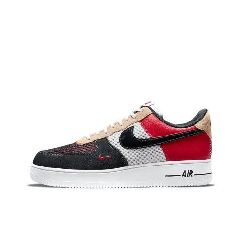 Nike Air Force 1 'ALTER Reveal' Slip Resistant Abrasion Resistant Low Top Скейтборд Кроссовки Unisex Черный Белый Красный