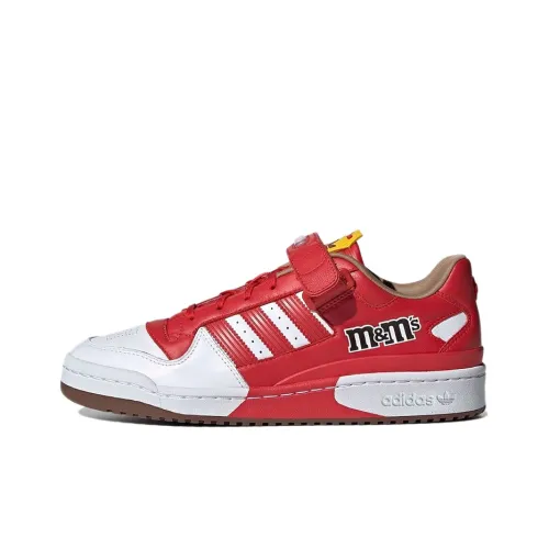 M M's x Adidas Originals FORUM 84 Low Топ Скейтборд Кроссовки Унисекс Белый Красный