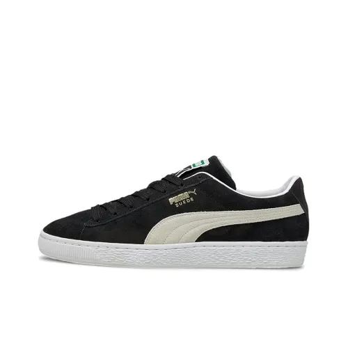 PUMA Suede Classic XXI Low Топ Скейтборд Кроссовки Унисекс Черный Белый