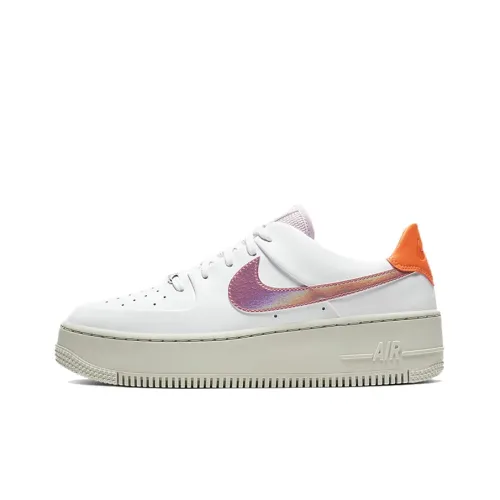 Nike Air FORCE 1 Low Топ Скейтборд Кроссовки Женские Белый Фиолетовый