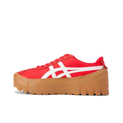 Onitsuka Tiger DelegationDelegation Chunk Покрытие Противоскользящие Низкие Кроссовки для скейтбординга Унисекс Красные
