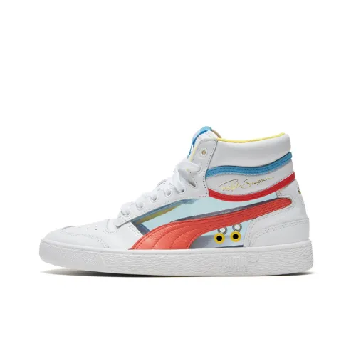 PUMA Ralph Sampson MID Стекло MID Топ Скейтборд Кроссовки Унисекс Белый
