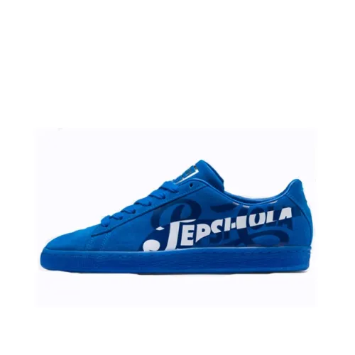 Pepsi X PUMA Suede Low Top Скейтборд Кроссовки Unisex Blue