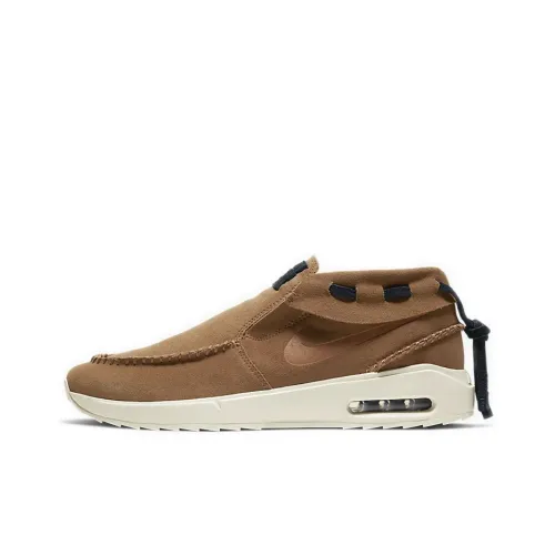 Nike Air Ma Janoski 2 Moc Покрытие Slip-Resistant и Abrasion-Resistant Низкие Кроссовки для Скейтбординга Унисекс Черный Ярко-Черный