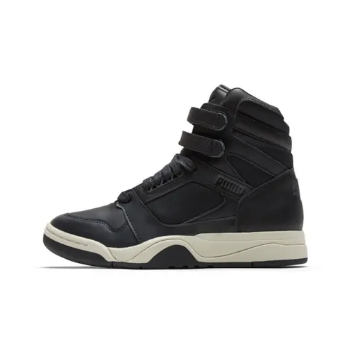PUMA Palace Guard MID Courtside High Топ Скейтборд Кроссовки Унисекс Черный Белый