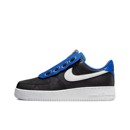 Nike Air FORCE 1 Low Топ Скейтборд Кроссовки Мужские Черные Синие