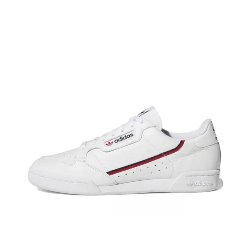 Adidas Originals Continental 80 Rascal Белый Красный Низкие Кроссовки для Скейтбординга Унисекс Белый Красный