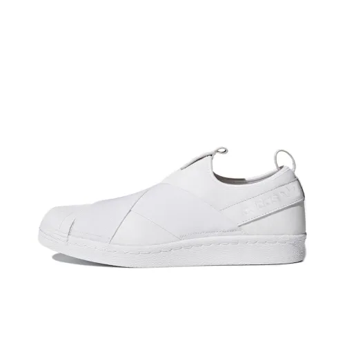 Adidas Originals Superstar Slip On Low Топ Скейтборд Кроссовки Унисекс Чисто белый