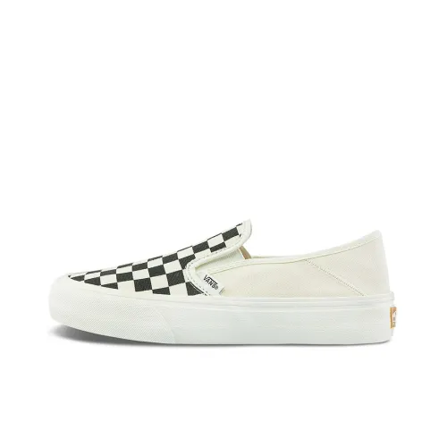 Vans Slip On Low Top Скейтборд Кроссовки Унисекс Черный Белый