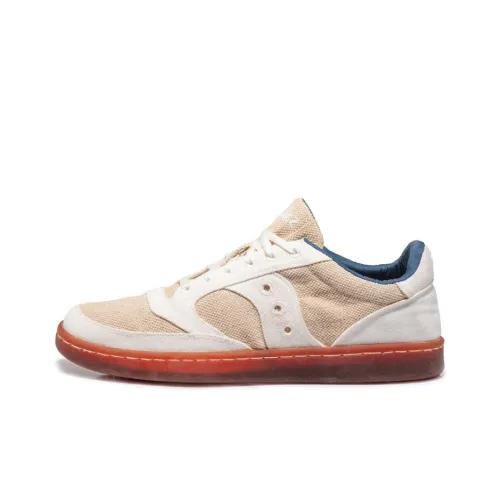 Saucony Jazz Court Slip Resistant Abrasion Resistant Легкий Низкий Топ Кроссовки для скейтбординга Унисекс Коричнево-бежевый