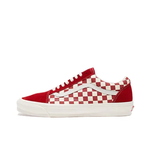 VANS Old Skool Collection Vault Og LX Low Скейтборд Кроссовки Unisex Красный Белый