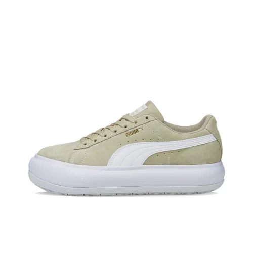 PUMA SUEDE MAYU Низкие Кроссовки для скейтбординга Женские Светлый хаки