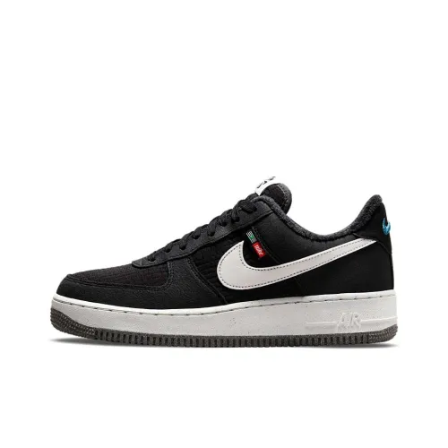 Nike Air FORCE 1 Toasty Slip Resistant Abrasion Resistant Легкий Low Топ Кроссовки для скейтбординга Мужской Черный белый