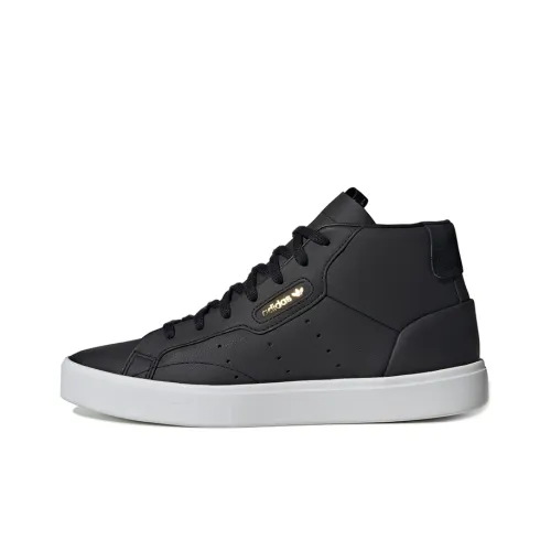 Adidas Originals Sleek MID Anti-slip Легкий MID Скейтбординг Кроссовки Женские Черные