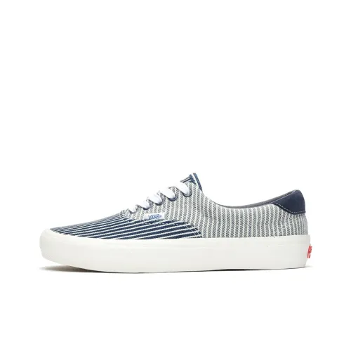 VANS Era 59 LX Denim Вертикальные полосы Низкие кроссовки для скейтбординга Унисекс Джинсовый синий