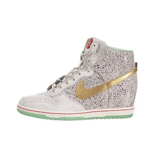 nike Dunk High Лазурь Hi Год OF The Лошадь Нескользящий Легкий Высокий Топ Скейтборд Кроссовки Мужской Светлый костный Золотой