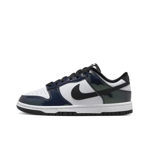 NIKE Dunk Кроссовки для скейтбординга Низкие Белые и синие Женские