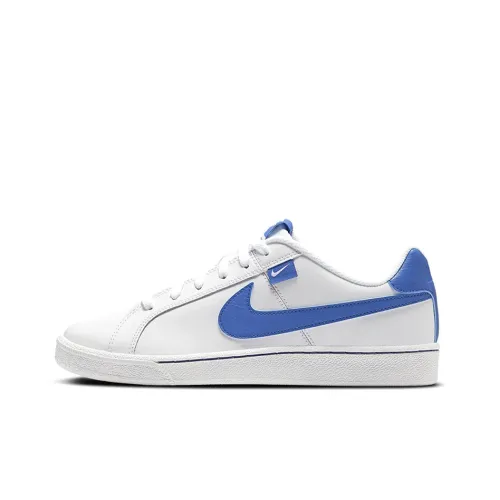 Nike Court Royale TAB Slip-on Устойчивые к истиранию Низкий Топ Скейтбординг Мужской Белый Синий