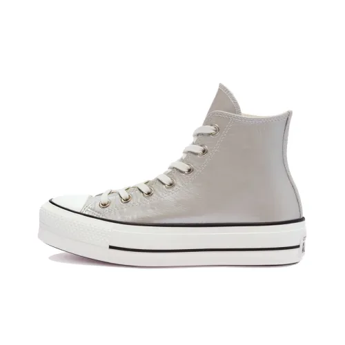 Converse Chuck Taylor All Star Slip Resistant Abrasion Resistant High Топ Кроссовки для скейтбординга Женские Silver