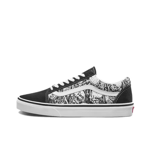 VANS Old Skool Collection Низкие Кроссовки для Скейтбординга Унисекс Черный Белый