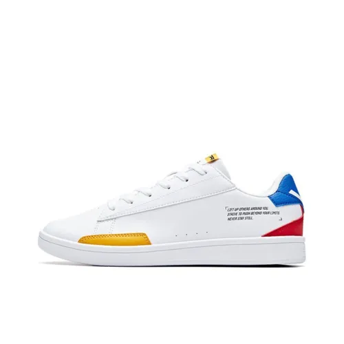 ANTA Life Collection Легкий и Износостойкий Низкий Топ Скейтборд Кроссовки Мужские Белый Желтый