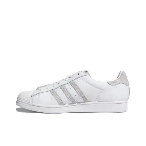 Adidas Originals Superstar Series Low Топ Скейтборд Кроссовки Унисекс Белый Серый