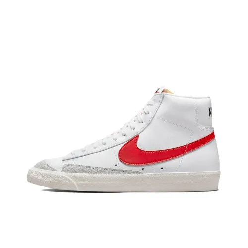 Nike Blazer '77 Винтаж MID Скейтборд Кроссовки Мужские Белый Красный Синий