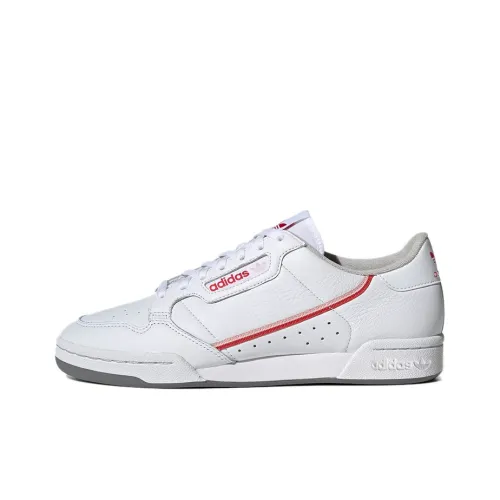 Adidas Originals Continental 80 Low Топ Скейтборд Кроссовки Мужские Белый Красный