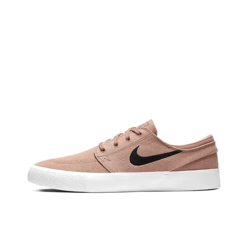 nike SB Stefan Janoski Холст RM Покрытие Противоскользящий Низкий Топ Скейтборд Кроссовки Унисекс Черный Розовый Белый