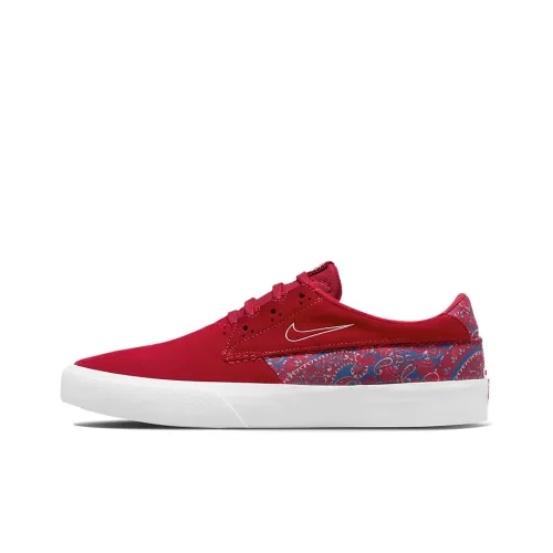 Nike SB Shane Slip Resistant Abrasion Resistant Легкий Низкий Топ Скейтборд Кроссовки Мужские Red