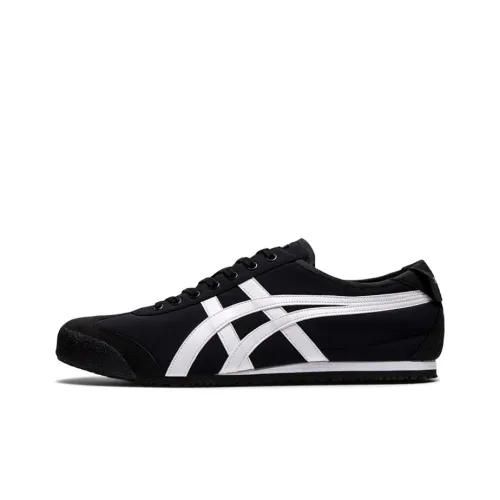 Onitsuka Tiger MEXICO 66 Low Топ Скейтборд Кроссовки Унисекс Белый Черный