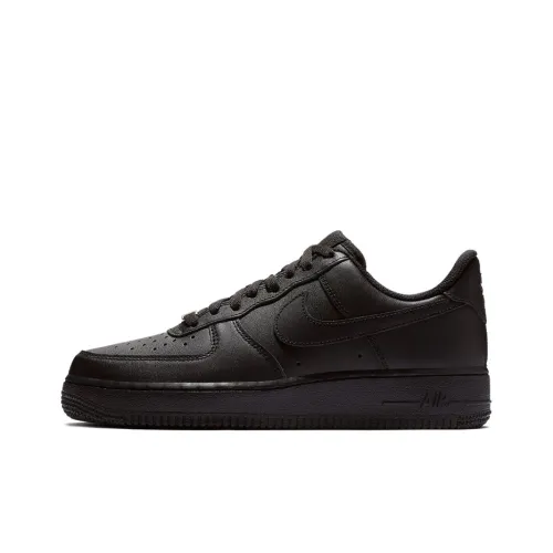Nike Air FORCE 1 Low Top Скейтборд Кроссовки Женские Чисто Черные