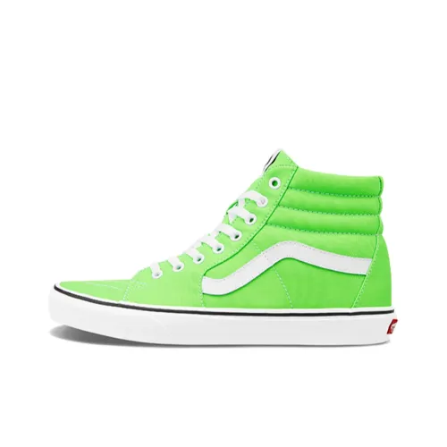 VANS SK8 High Топ Скейтборд Кроссовки Унисекс Неоновый Зеленый