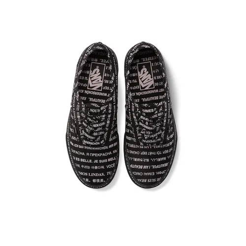 VANS Аутентичные низкие кеды для скейтбординга женские черно-белые