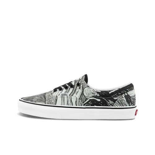 MoMA x Vans Era Edvard Munch Low Top Скейтборд Кроссовки Unisex Черный Белый