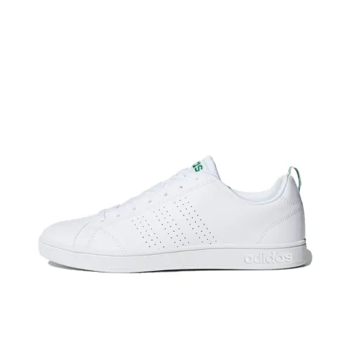 ADIDAS NEO ADVANTAGE Clean VS Slip-on Resistant Low Top Скейтборд Кроссовки Unisex Белый Зеленый