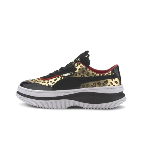 Charlotte Olympia X PUMA DEVA Low Топ Скейтборд Кроссовки Женские Черный Золото