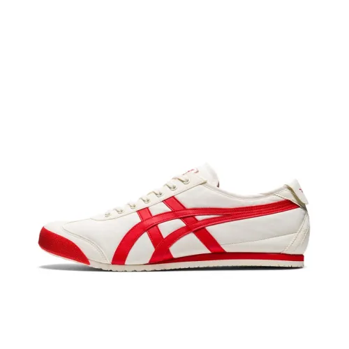 Onitsuka Tiger MEXICO 66 Low Топ Скейтборд Кроссовки Унисекс Красный