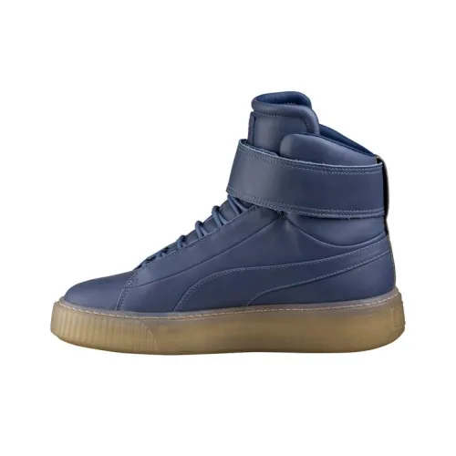 PUMA Платформа MID High Топ Кроссовки для скейтбординга Женские Темно-синий