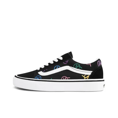 Vans Old Skool Collection Низкие Кроссовки для Скейтбординга Унисекс Черный Белый