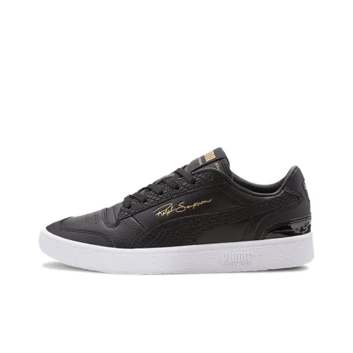 PUMA Ralph Sampson Lo Snake Low Top Скейтборд Кроссовки Женские Черный Золото