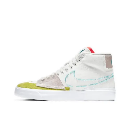 Nike Blazer SB Zoom Edge Oracle Aqua Mid Скейтборд Кроссовки Unisex Белый Синий