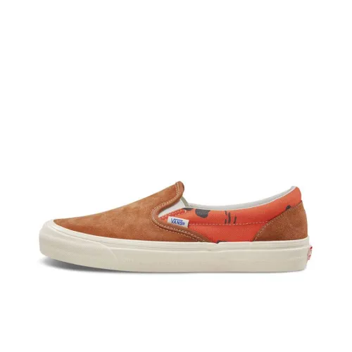 VANS Slip On Series Low Top Скейтборд Кроссовки Унисекс Коричневый Оранжевый