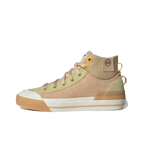 Adidas Originals NIZZA Hi DL Высокие Кроссовки для Скейтбординга Женские Розовые Коричневые