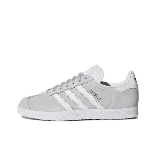 Adidas Originals Gazelle Abrasion Resistant Низкие Кроссовки для скейтбординга Женские Серый Белый