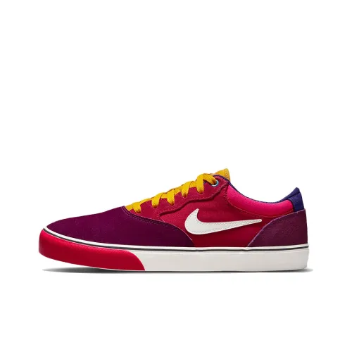 Nike SB Chron 2 Slip-resistant Abrasion-resistant Lightweight Low-Top Skateboarding Shoes Unisex Red Найк SB Chron 2 Противоскользящие Устойчивые к истиранию Легкие Низкие Кроссовки для скейтбординга Унисекс Красный