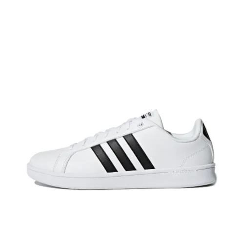 Adidas Neo Advantage CF Slip-resistant Abrasion-resistant Low Top Skateboard Shoes Unisex White Adidas Neo Advantage CF Противоскользящие Износостойкие Низкие Кеды для Скейтбординга Унисекс Белые