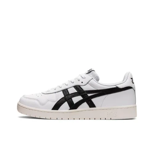 Asics JAPAN S Устойчивый к истиранию Дышащие Низкие Кроссовки для скейтбординга Мужские Угольный Черный Белый