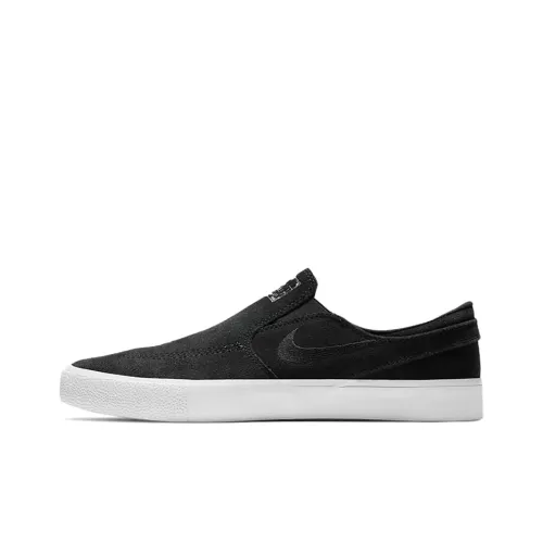 Nike SB Stefan Janoski Slip-Resistant Low-Top Скейтборд Кроссовки Unisex Белый Черный